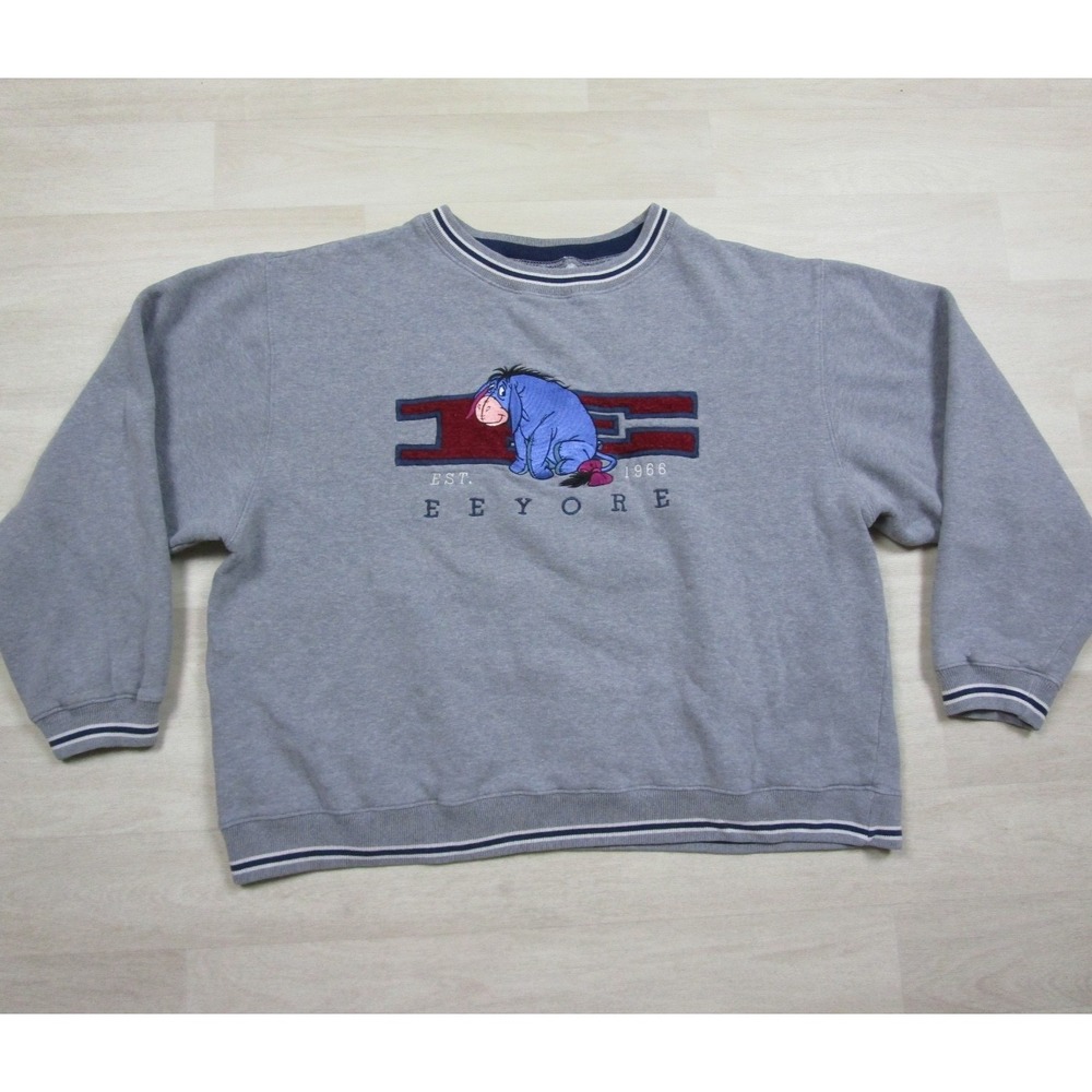 Vintage 90s Eeyore Crewneck Sweatshirt (L) Winnie the Pooh The Disney‎ Store